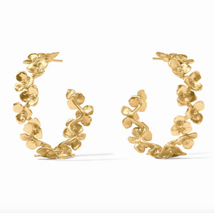 Julie Vos Bloom Hoop Earrings