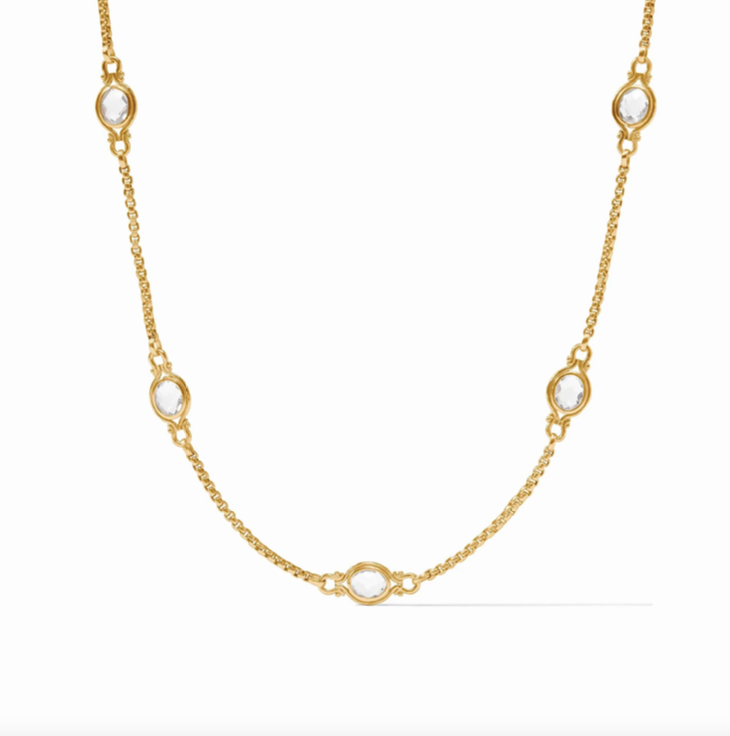 Julie Vos Saratoga Stone Station Necklace