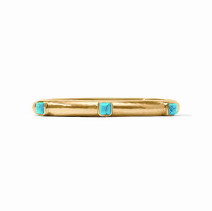 Julie Vos Catalina Stone Hinge Bangle Bracelet