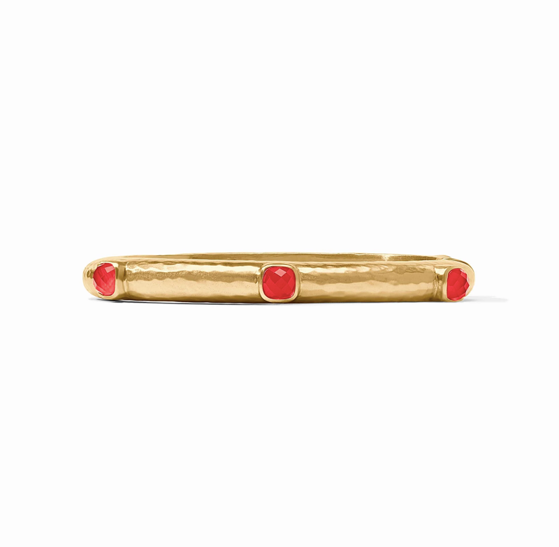 Julie Vos Catalina Stone Hinge Bangle Bracelet