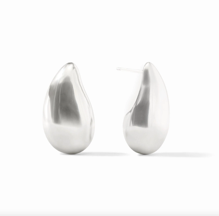 Julie Vos Silver Wave Earrings