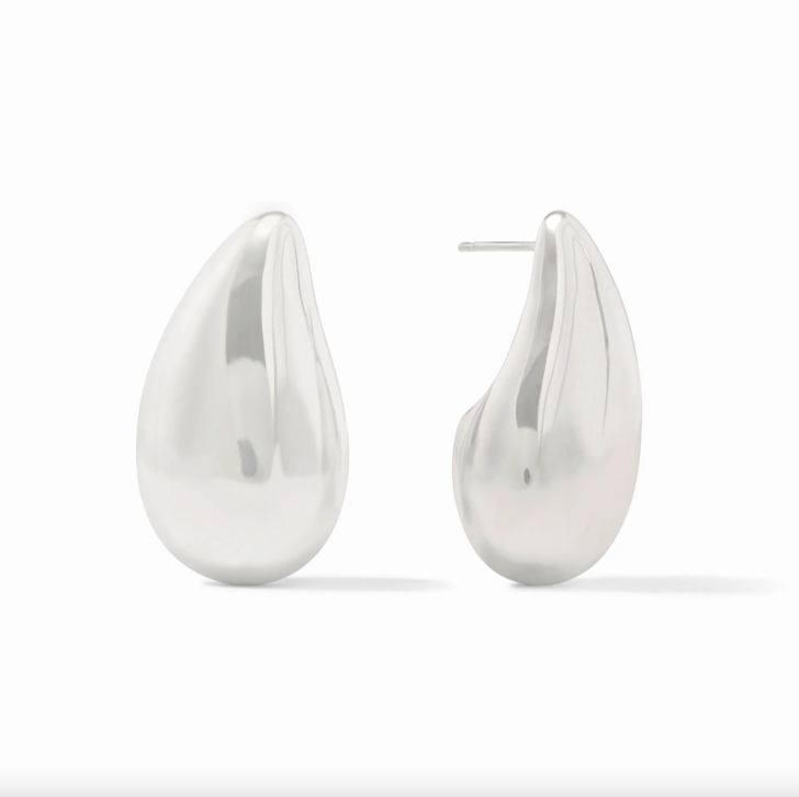 Julie Vos Silver Wave Earrings