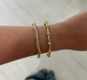 Sahira Pave Twist Bracelet