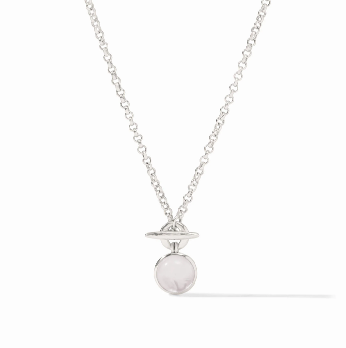 Julie Vos Solara Solitaire Silver Necklace