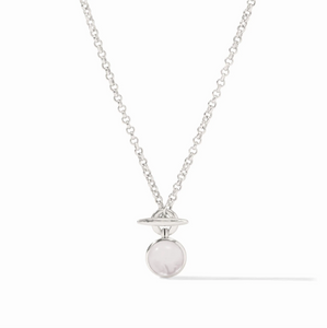 Julie Vos Solara Solitaire Silver Necklace