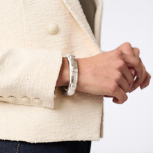 Julie Vos Solara Hinge Silver Bangle Bracelet