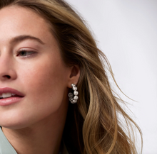 Julie Vos Solara Nova Silver Hoop Earring