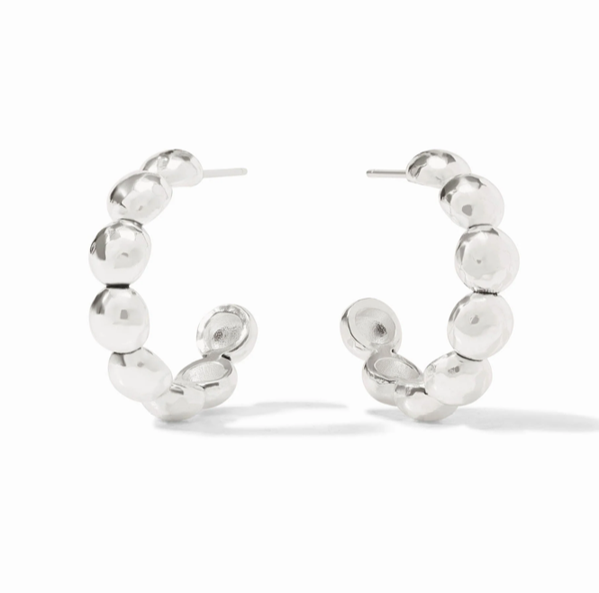 Julie Vos Solara Nova Silver Hoop Earring