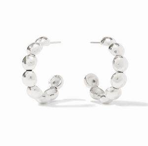 Julie Vos Solara Nova Silver Hoop Earring