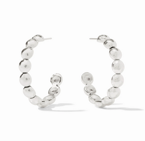 Julie Vos Solara Nova Silver Hoop Earring