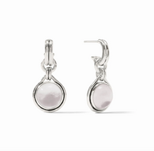 Julie Vos Solara Hoop and Charm Silver Earring
