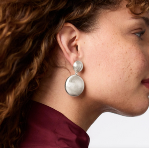 Julie Vos Solara Statement Silver Earring