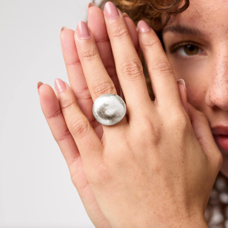 Julie Vos Solara Silver Ring