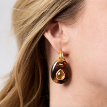 Julie Vos Carnaby Hoop Charm Earrings