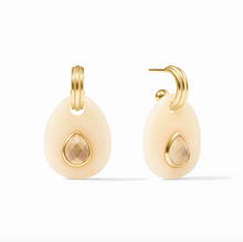 Julie Vos Carnaby Hoop Charm Earrings