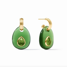 Julie Vos Carnaby Hoop Charm Earrings