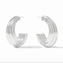 Julie Vos Portofino Silver Statement Hoop Earrings