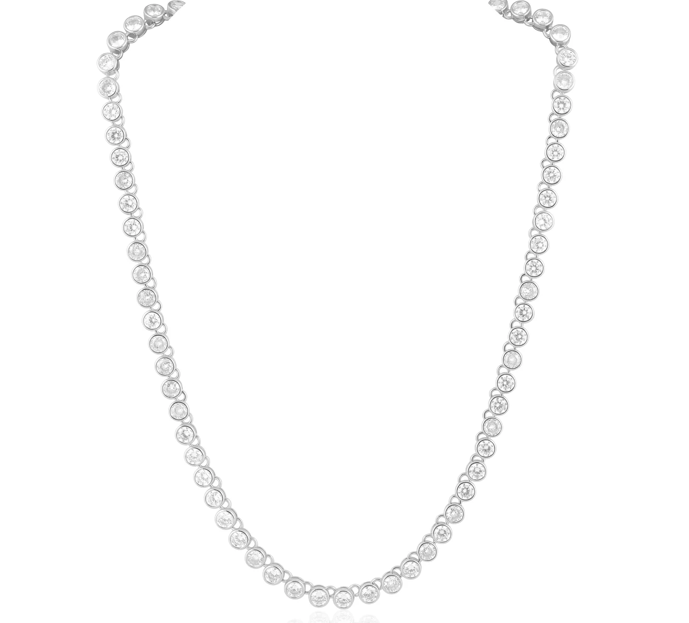 Sahira Bezel Tennis Necklace