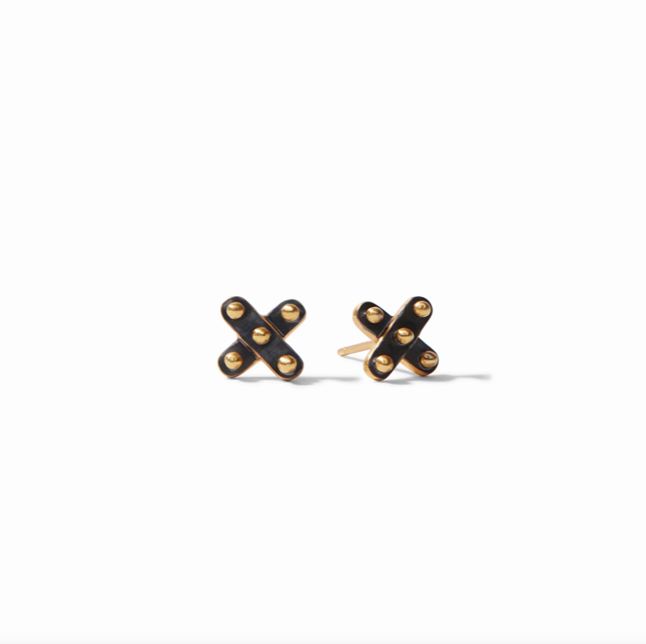Julie Vos Soho Demi X Stud Earrings