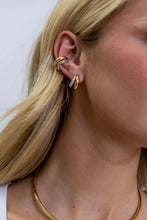 Sahira Kendall Two Tone Pave Hoop Earrings