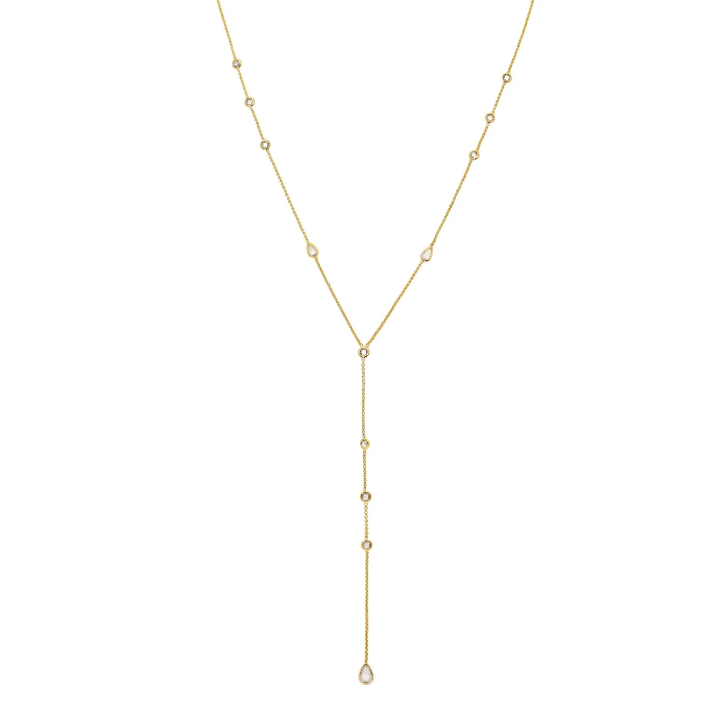 Sahira Alexia Cz Lariat Necklace