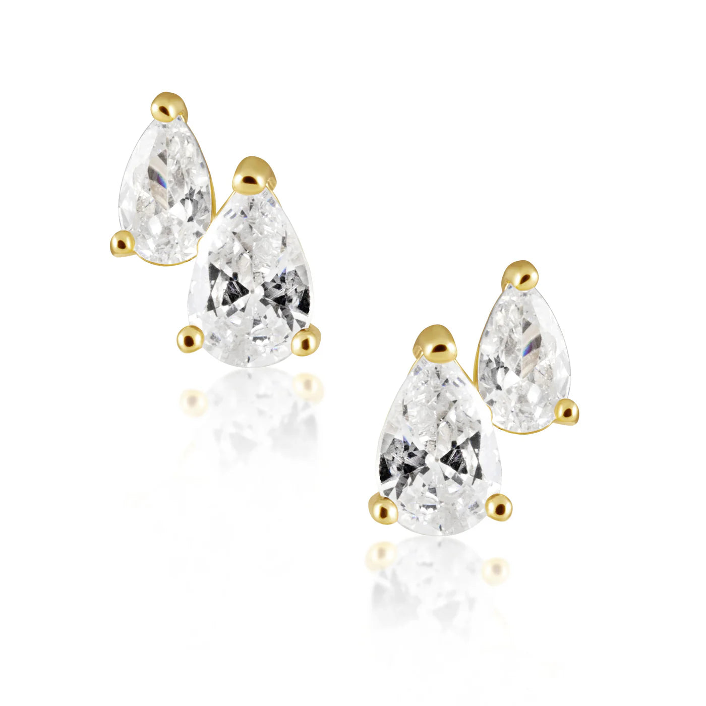 Sahira Harmony Mini Pear Stud Earrings