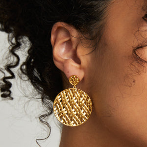 Dean Davidson Lontar Disc Earrings