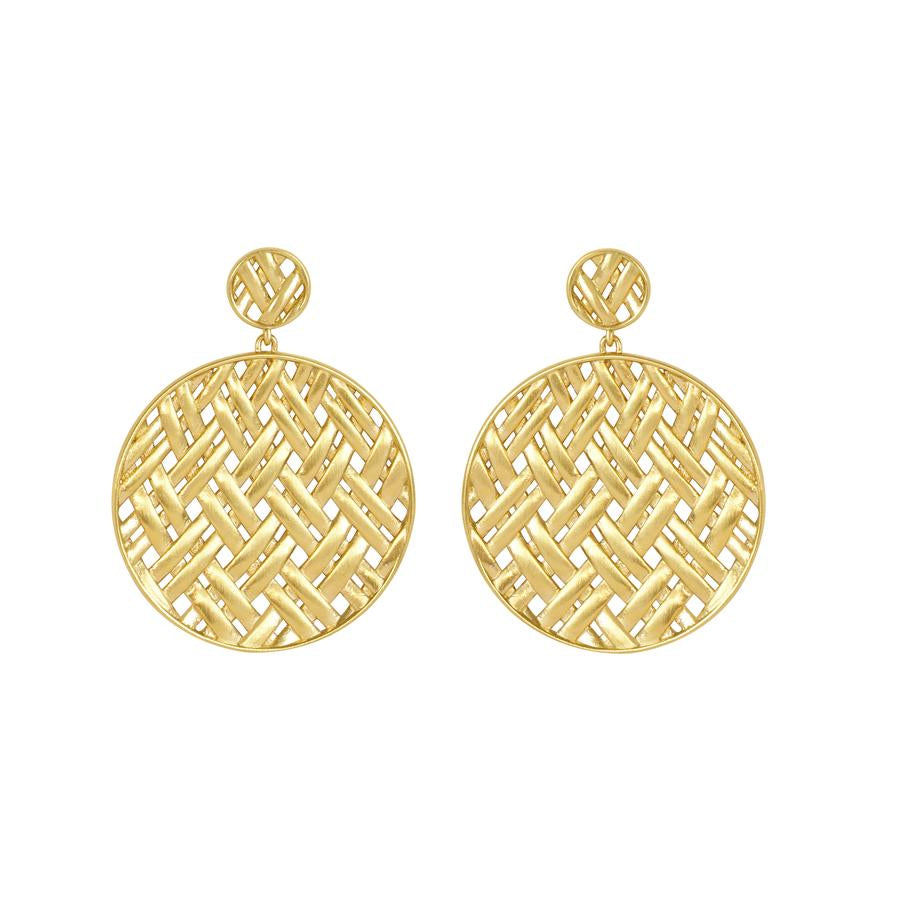 Dean Davidson Lontar Disc Earrings