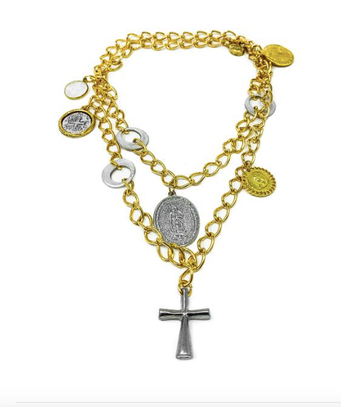 Gaby Ray Saints Gold Necklace