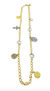 Gaby Ray Saints Gold Necklace