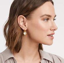 Julie Vos Fleur-de-Lis Hoop & Charm Earring