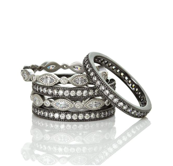 Freida Rothman Signature Classic Marquise Eternity 5-Stack Ring