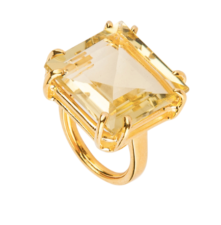 Bounkit Lemon Quartz ring