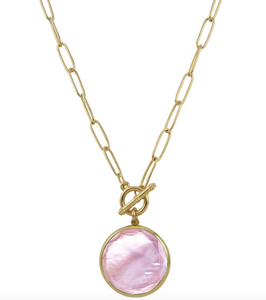 Marcia Moran Willowby Round Pendant Necklace
