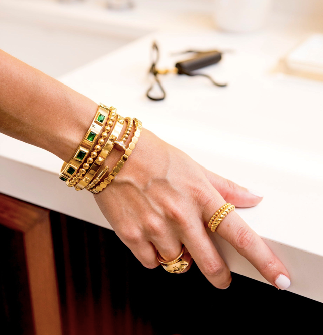 Sahira Emerald Band Bracelet