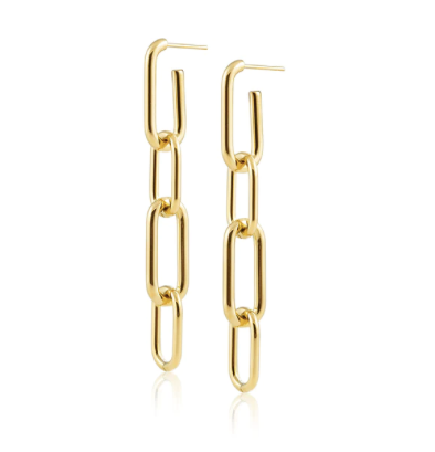 Sahira Carrie Paperclip Earrings