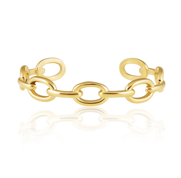 Sahira Coral Link Cuff Bracelet