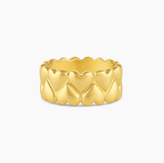 Gorjana Lou Heart Statement Ring