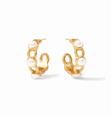 Julie Vos Palermo Pearl Hoop Earring