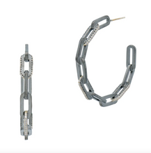 Freida Rothman Chain Link Hoop Earring