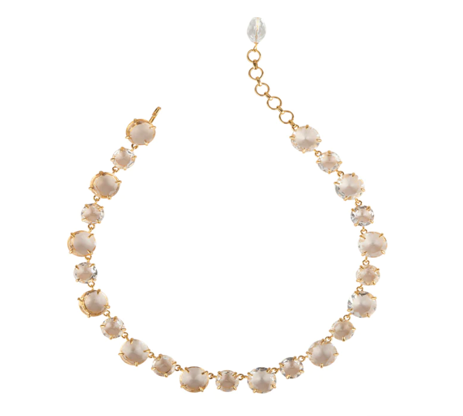 Bounkit Clear Quartz Riviere Necklace