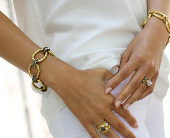 Julie Vos Soho Large Link Bracelet