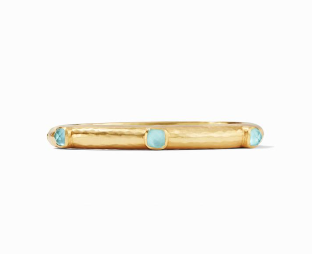 Julie Vos Catalina Stone Hinge Bangle Bracelet