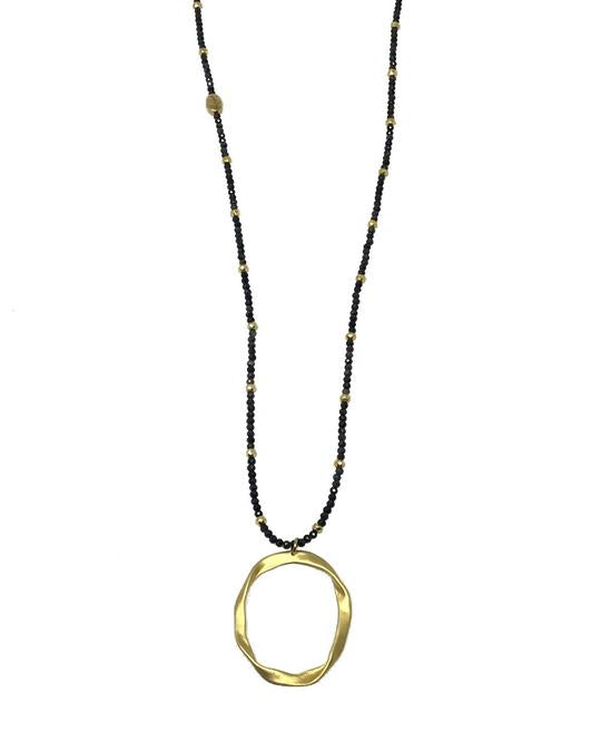 Gaby Ray Jackie Circle Pendant Necklace