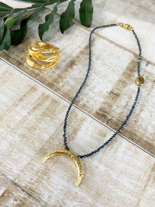 Gaby Ray Virginia Black Pyrite Necklace